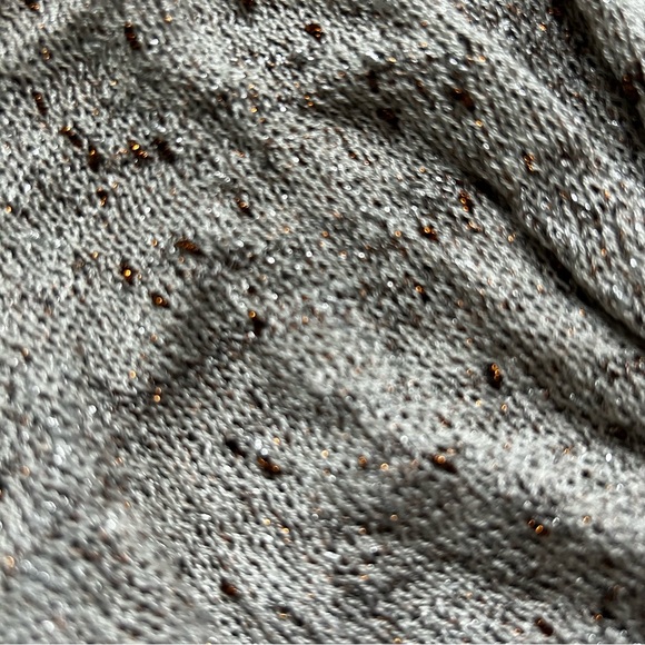 Cache 90s O Ring Scrunched Sequin Sparkly Party Cocktail N Neck Sz Large Top - Picture 4 of 10